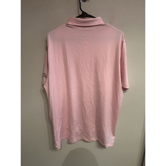 Peter Millar Mens Large Pink Summer Comfort Polo Shirt - Picture 6 of 6